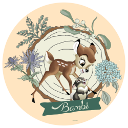 Tapete de juegos Bambi Flores (140 cm de diametro)