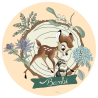 Tapete de juegos Bambi Flores (140 cm de diametro)