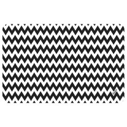 Mantel Mica Chevron - Negro