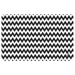 Mantel Mica Chevron - Negro