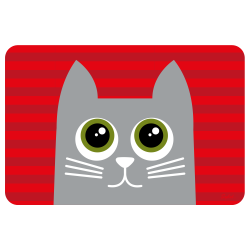 Tapete para mascota de gatito