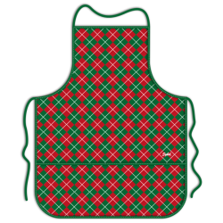 Mandil para adulto de Navidad - Cuadros