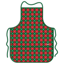 Mandil para adulto de Navidad - Cuadros