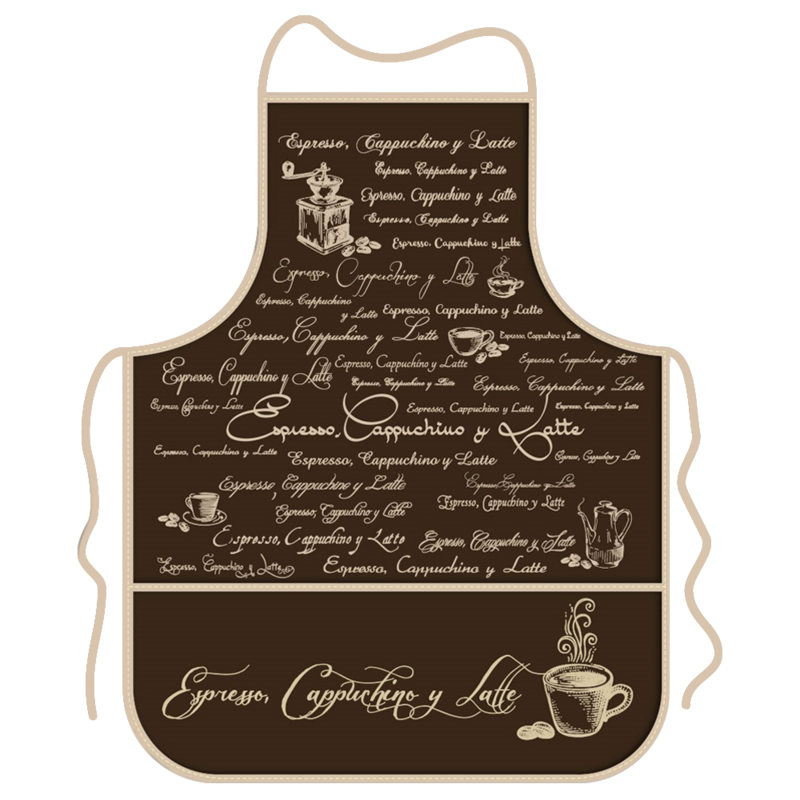Mandil para adulto - Espresso Cappuchino y Latte