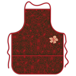 Mandil para adulto - Dibujos florales