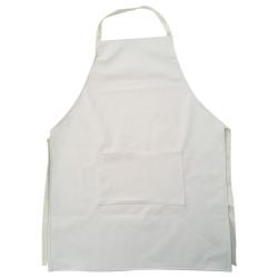 Mandil de vinipiel blanco