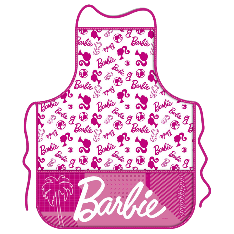 Mandil para adulto de Barbie - Rosa