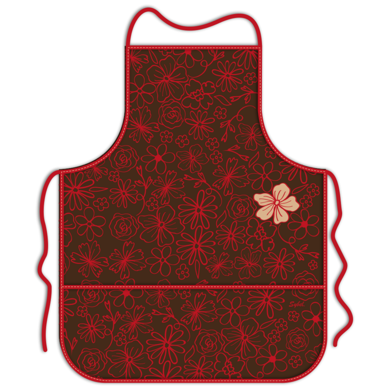 Mandil para adulto - Dibujos florales