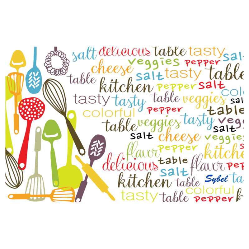 Mantel de vinil - Letras Cocina