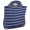 Lonchera con líneas azules