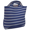 Lonchera con líneas azules
