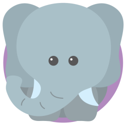 Tapete de Elefante (140 cm de diametro)