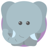 Tapete de Elefante (140 cm de diametro)